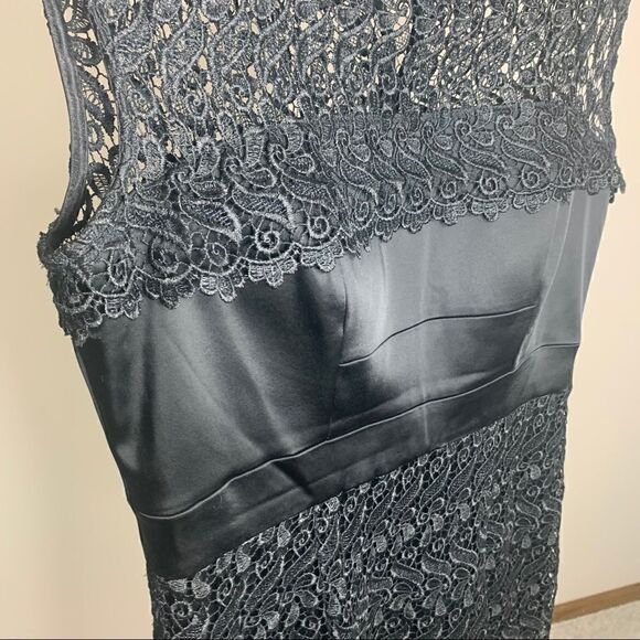 JAX size 8 black lace evening cocktail dress (F1) - Picture 3 of 10